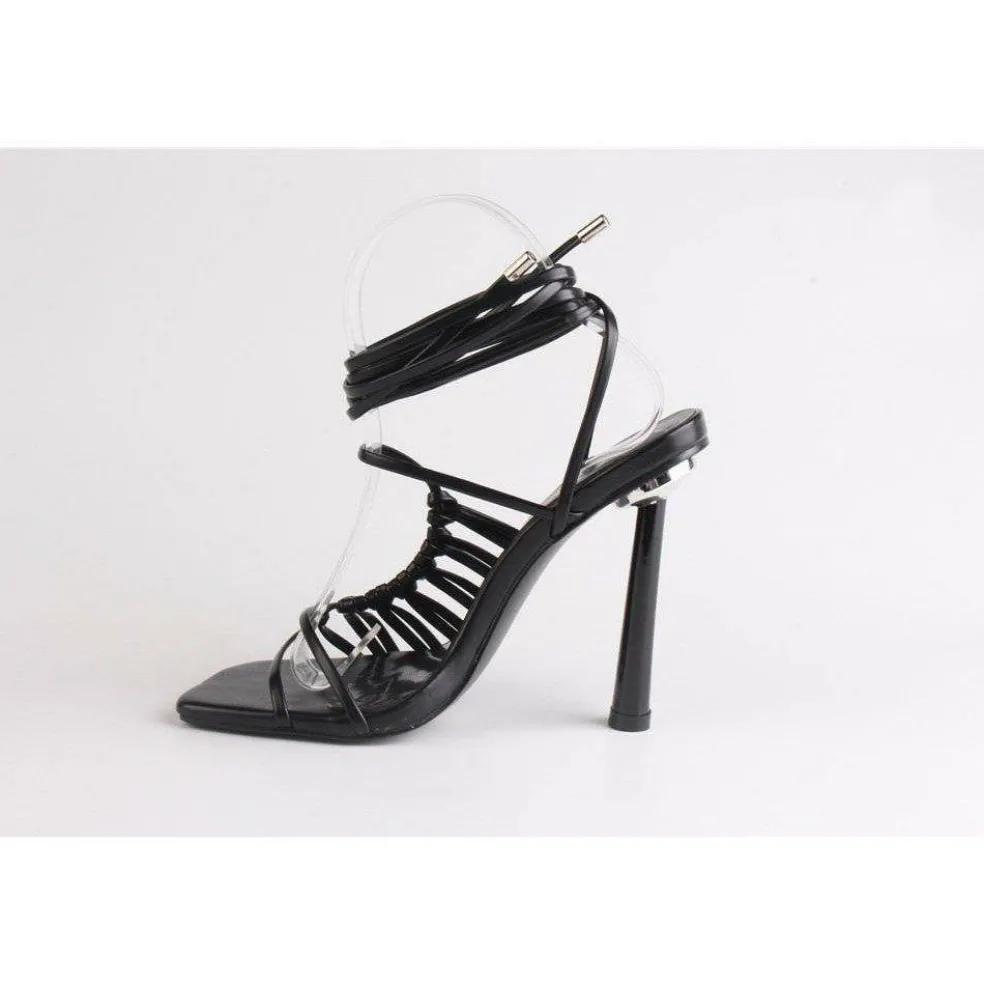 Women's Strappy Tie-Up Flat Sandal