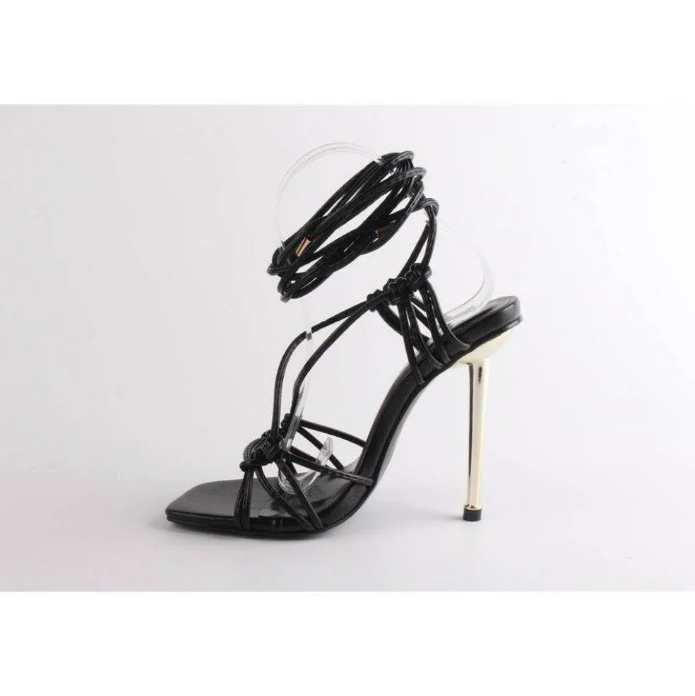 Women's Strappy Tie-Up Flat Sandal