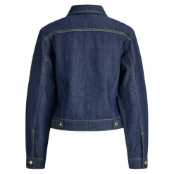 Women's Structured Button Fastening Denim Jacket