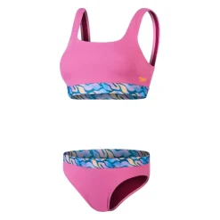 Women's Text Deep Two Piece Swimsuits