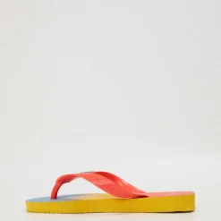Women's Top Fashion Gold Yellow Flip Flops
