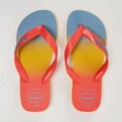 Women's Top Fashion Gold Yellow Flip Flops