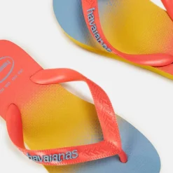 Women's Top Fashion Gold Yellow Flip Flops