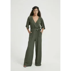 Women's Wrap Crinkle Jumpsuit