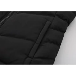 Women's 2Zip Detachable Hood Padded Gilet
