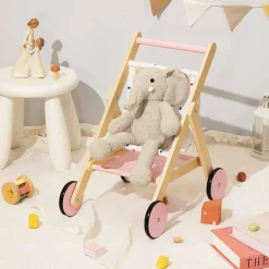 Wooden Dolls Pushchair