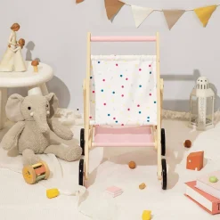 Wooden Dolls Pushchair