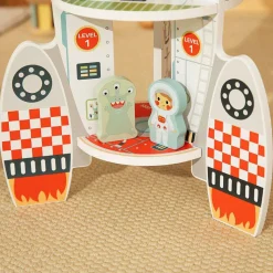 Wooden Rocket Playset