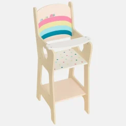 Wooden White Doll High Chair