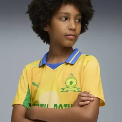 x KidsSuper Mamelodi Sundowns Home Shirt 2025 2026 Juniors