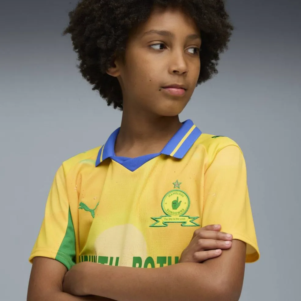 x KidsSuper Mamelodi Sundowns Home Shirt 2025 2026 Juniors