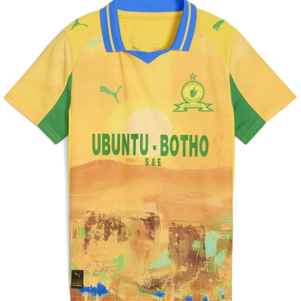 x KidsSuper Mamelodi Sundowns Home Shirt 2025 2026 Juniors