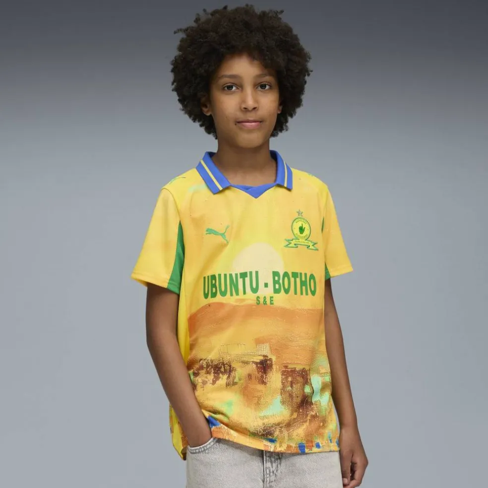 x KidsSuper Mamelodi Sundowns Home Shirt 2025 2026 Juniors