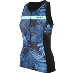 ZONE3 Activate+ Tropical Palm Sleeveless Tri Top